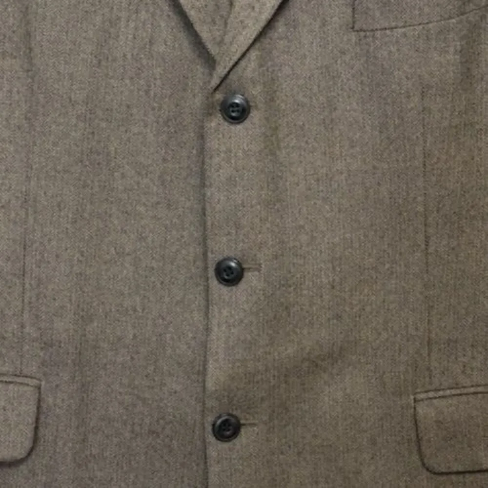 Vintage Fenzia Men's 46 Medium Blazer Brown 100% Wool  Sport Coat Made in Israel